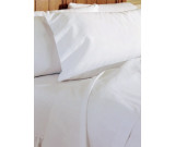 54" x 75" x 12" T-250 Martex Millennium Solid White Full Fitted Sheets